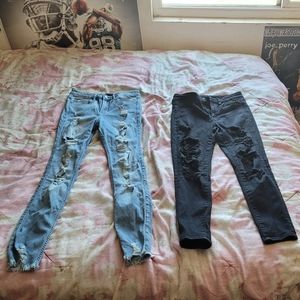 American Eagle Distressed High rise jeans for women
